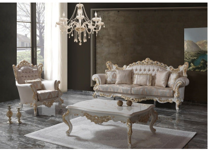 Luxury sofa set complete e couch set beige upholstered sofa fabric sofa