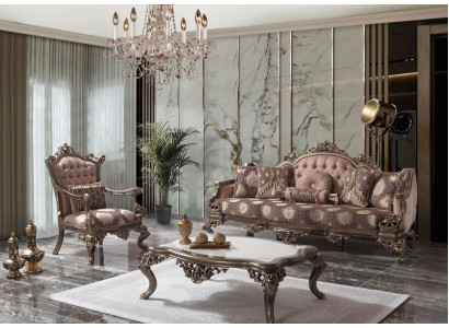 Upholstered sofa Chesterfield Suite Sofa set Fabric Sofa Beige Set couch