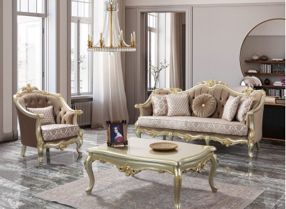 Couch sofa set three seater armchair sofa suite beige upholstered sofa