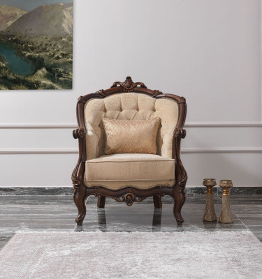 Upholstered sofa sofa sofa set couch fabric sofa beige chesterfield set