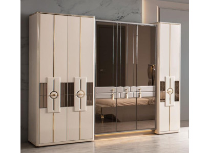 Wardrobe Wardrobe Bedroom Cabinets Beige Modern Wood Luxury