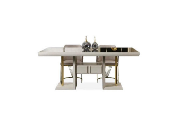 Dining room Table Designer Luxury Furniture stainless steel Tables White Living room