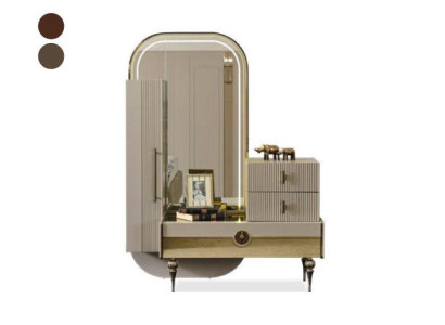 Gold Chests of drawers Set Italian Style Mirror Furniture stainless steel Chest of drawers