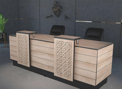 Reception Reception Desk Reception Desk Office Hotel Wood Brown Table