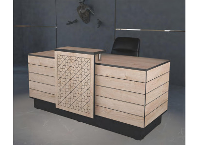 Reception Desk Reception Desk Office Hotel Wood Brown Table