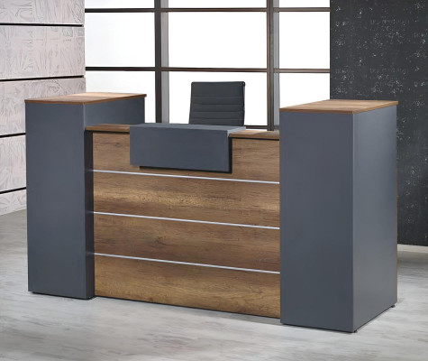 Reception Reception Desk Reception Desk Office Hotel Wood Gray Table