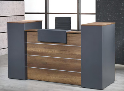 Reception Reception Desk Reception Desk Office Hotel Wood Gray Table