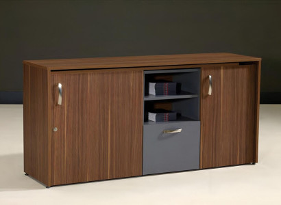 Office cupboard Desk 2 in 1 Functional Wardrobe Table Wood Brown new