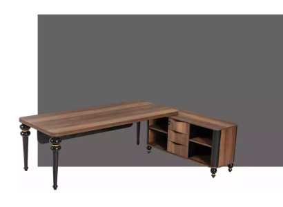 Large Wood Corner desk Study room furniture Chef Tables Wooden furniture