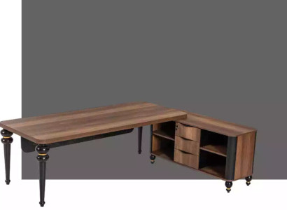 Large Wood Corner desk Study room furniture Chef Tables Wooden furniture