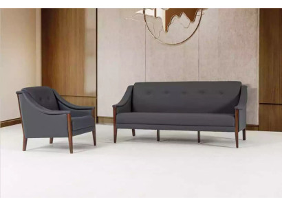 Gray Upholstery Sofa set Three Seater Armchair Complete's Modern 2pcs new 3+1