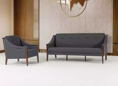 Gray Upholstery Sofa set Three Seater Armchair Complete's Modern 2pcs new 3+1