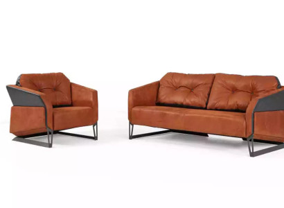 Modern Sofa set Study room furniture Three-seater Office Armchair Textile 3+1