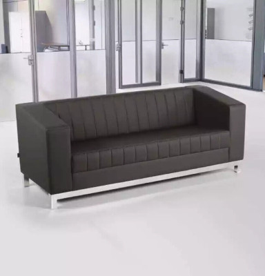 Gray luxury sofa set three-seater armchair upholstered furniture couch set 2 pieces 3+1