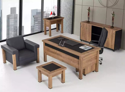 Designer Office Work Room Set Desk Wardrobe Complete Set Furniture 4 pcs