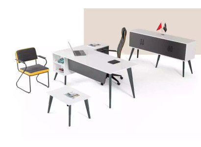 White Corner desk Office cabinet Coffee tables Office furniture Furnishings