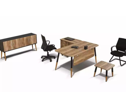 Office furniture Set Study room Office Furnishings Table Suite Corner desk 3pcs
