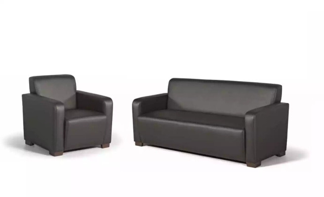 Black Study room Sofa set Three Seater Armchair Modern Couche