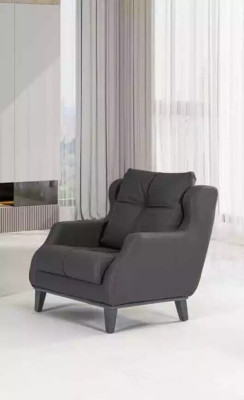 Black Sofa set Armchair Two-seater Luxury Modern Set Upholstered Seat 2+1