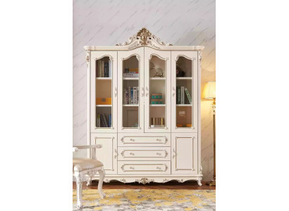 White Bookshelf for Living room Classic Furniture Luxury furniture new