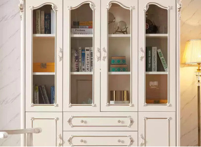 White Bookshelf for Living room Classic Furniture Luxury furniture new