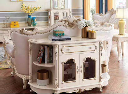 Sideboard in the living room classic furniture for the interior design