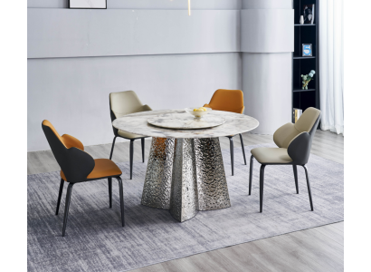 Modern Dining set 6x Chairs Seating group Luxurious Dining table 7 pieces. set