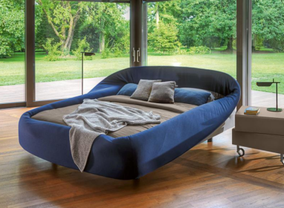 Blue's Semicircular Double bed Designer Beds Bedroom Luxury Furniture