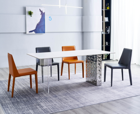 Dining room set Dining set 6x Chairs Seating group Dining table Dining room Furniture