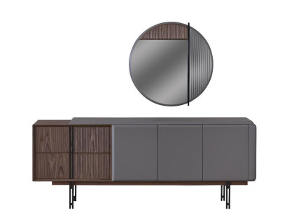 Exclusive Dining room Set Consists of 2 pieces. Sideboard and Mirror novelty