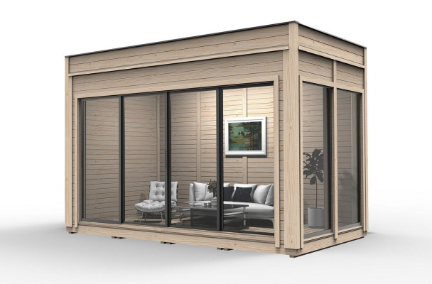 Camping house, wooden house, garden house, holiday home, luxury wood house