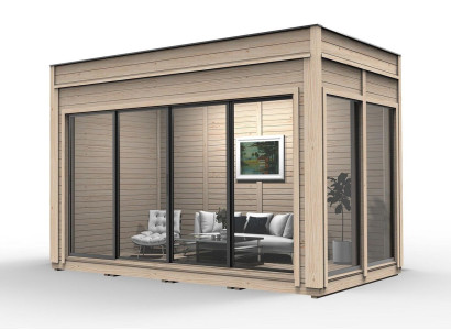 Camping house, wooden house, garden house, holiday home, luxury wood house