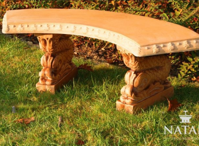 Bench seat Furniture Patio Garden Quiet Corner Concrete Seat Stool Roman