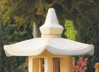 Outdoor lamp lantern lamp patios stone sculpture light fixture lighting garden