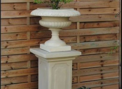 Flower Basket Flower Vase Vessel Garden Box Patio Decoration Statue Figures