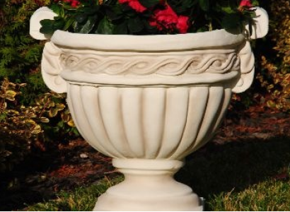 Flower Basket Flowers Vase Vessel Garden Patio Decoration Statue Figures Alma