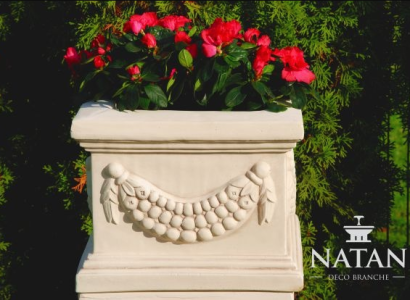 Flower basket flower box flowers vessel patio decoration statue figures garden