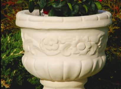 Flower Basket Flowers Vase Vessel Garden Patio Decoration Statue Figures Box