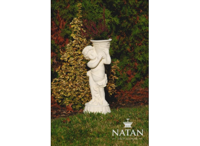 Figure Statue with Flowers Vessel Box Statues Figures Sculpture Garden