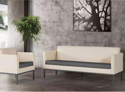Office furniture Complete set Study room Seating group Sofa set 2-piece Modern