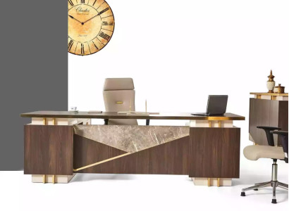 Corner desk luxury stainless steel furniture Study room Office Desk new