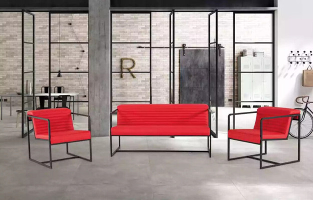 Seating set Upholstered furniture Two-seater Armchair Fabric furniture Office Furnishings 2+1+1