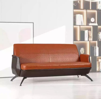 Modern Leather Two-seater Study room furniture Designer Couch Office furniture