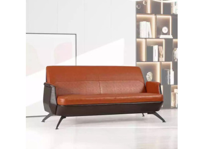 Modern Leather Two-seater Study room furniture Designer Couch Office furniture