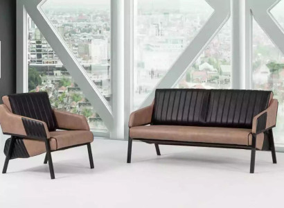 Designer Beige Sofa set Two-seater Armchair Couch Suite Upholstery 2+1