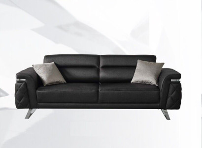 Modern three seater fabric sofa sofa 3 seater upholstered sofa black design