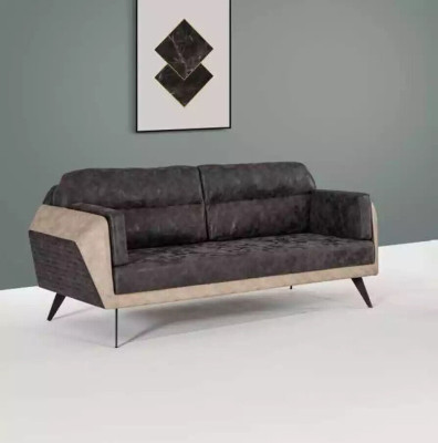 Gray Luxury Three Seater Study room Seater Modern Office Furniture Couch