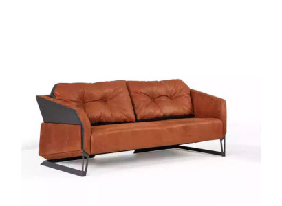 Designer Orange Sofa Study room Office furniture Couch 3 Seater new