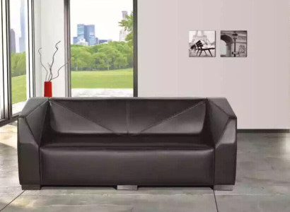 Black three-seater Study room furniture Textile Couch Luxury Designer Sofa