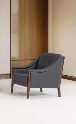 Armchair Study room Upholstered Chair Gray Seat Furniture Textile Modern Designer